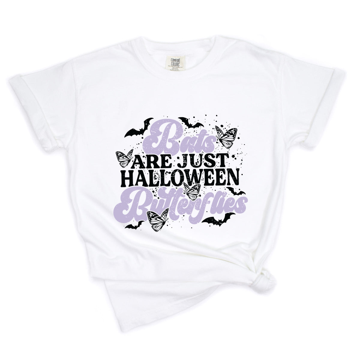 Bats Are Just Halloween Butterflies - Women's Garment Dyed Tee