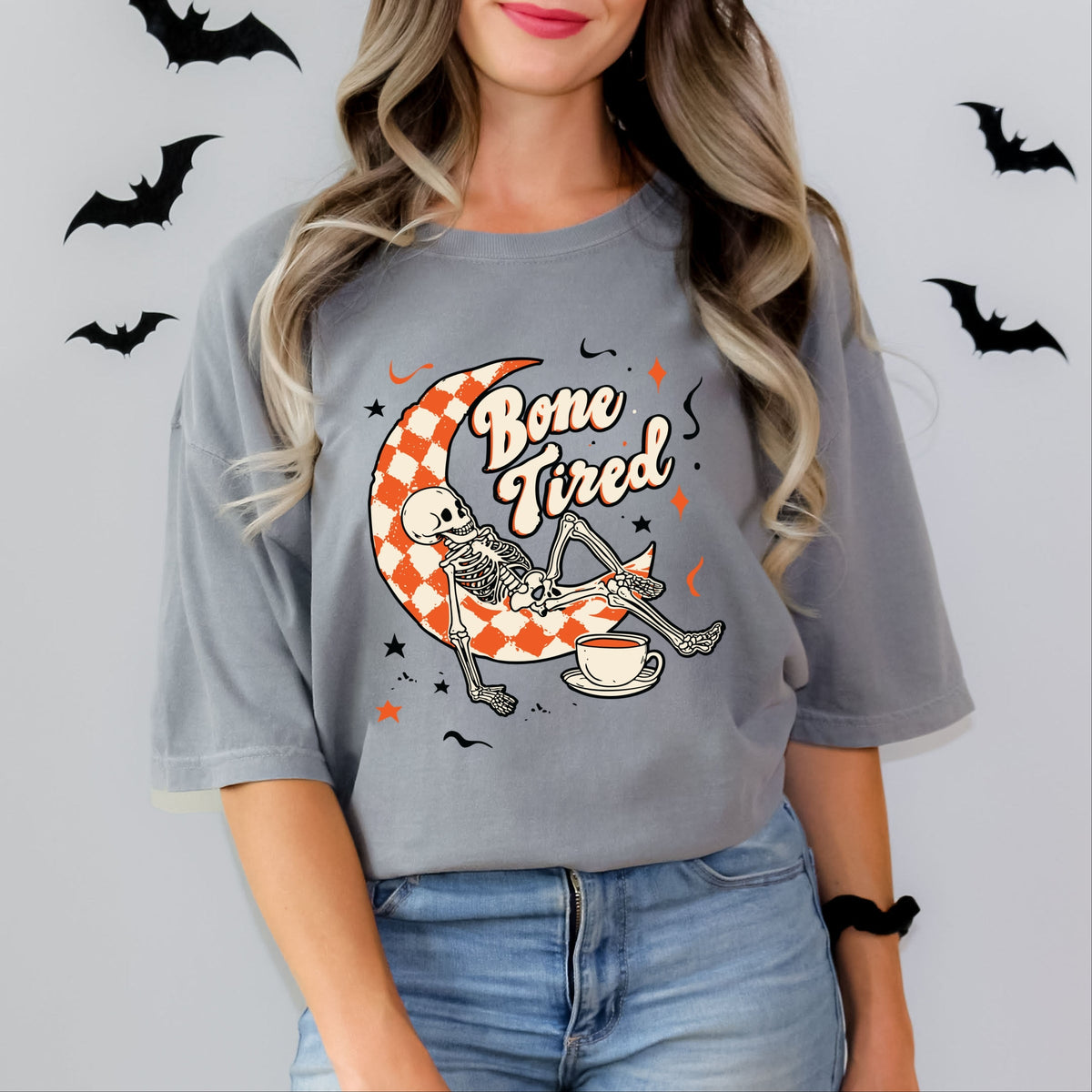 Bone Tired Moon - Women's Garment Dyed Tee