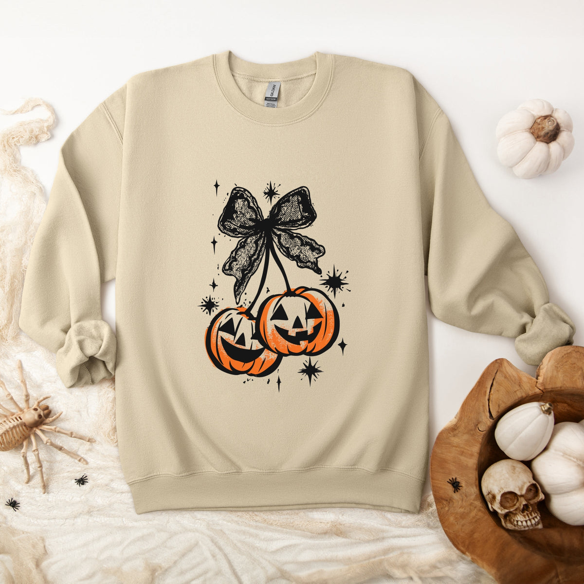 Coquette Pumpkin Cherries -  Women's Sweatshirt