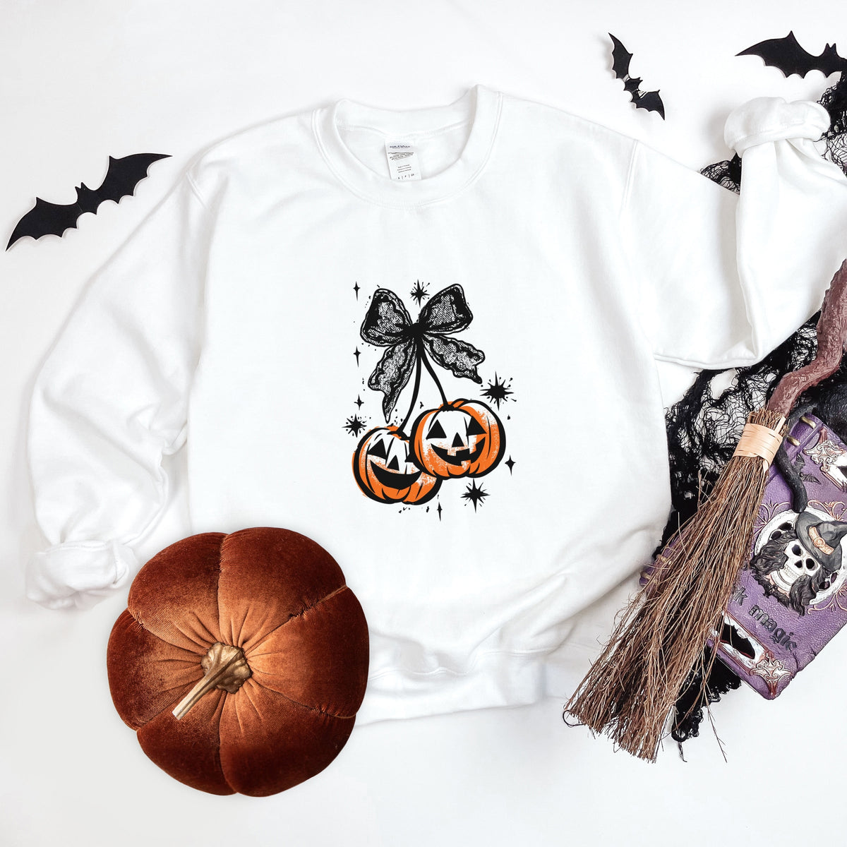 Coquette Pumpkin Cherries -  Women's Sweatshirt