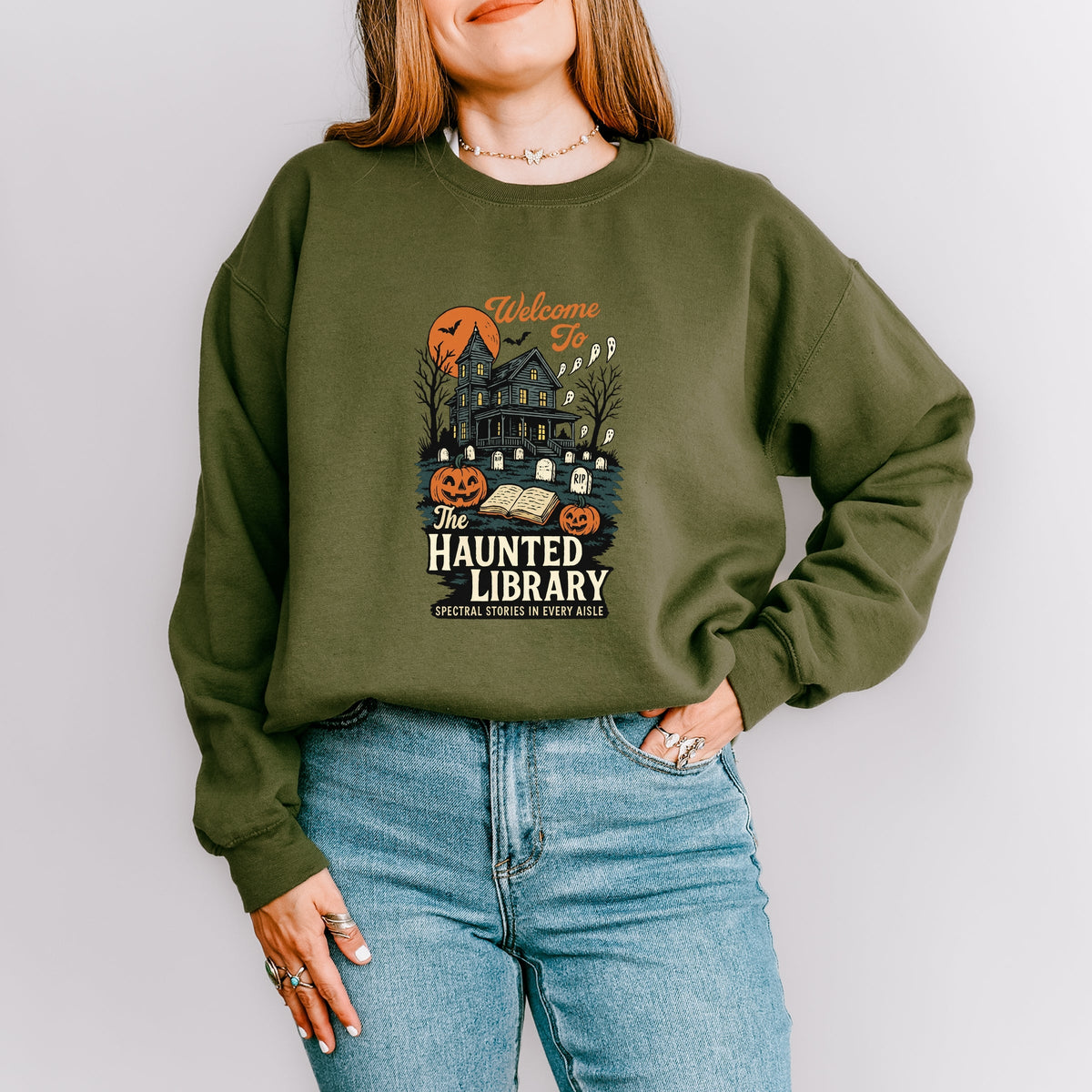 The Haunted Library - Women's Sweatshirt