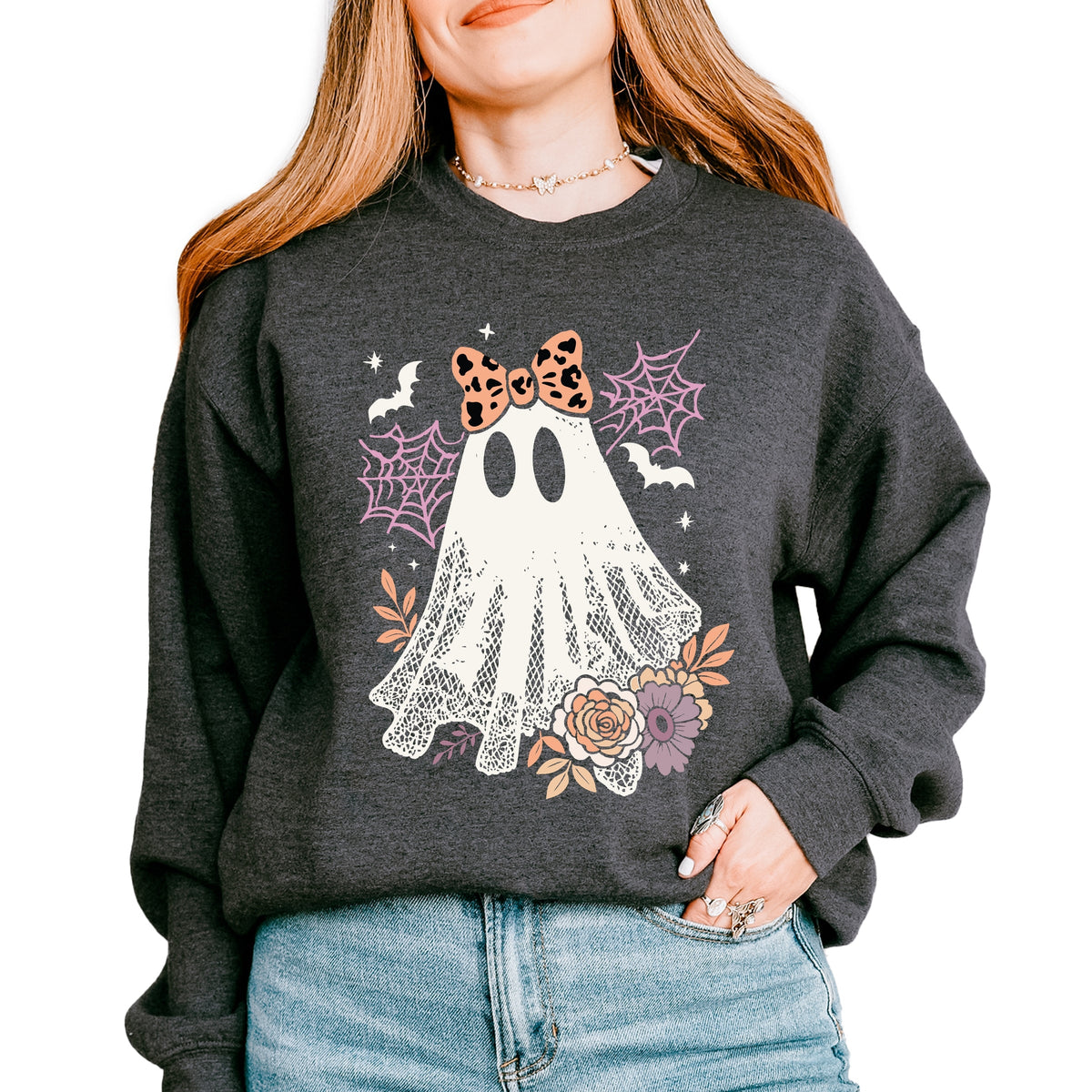 Coquette Ghost Roses  -  Women's Sweatshirt