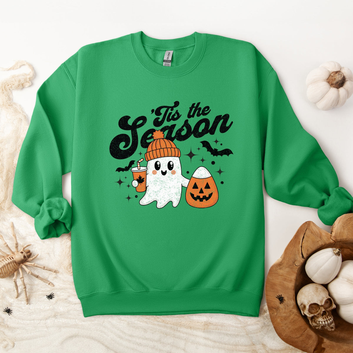 Tis The Season Ghost Retro -  Women's Sweatshirt