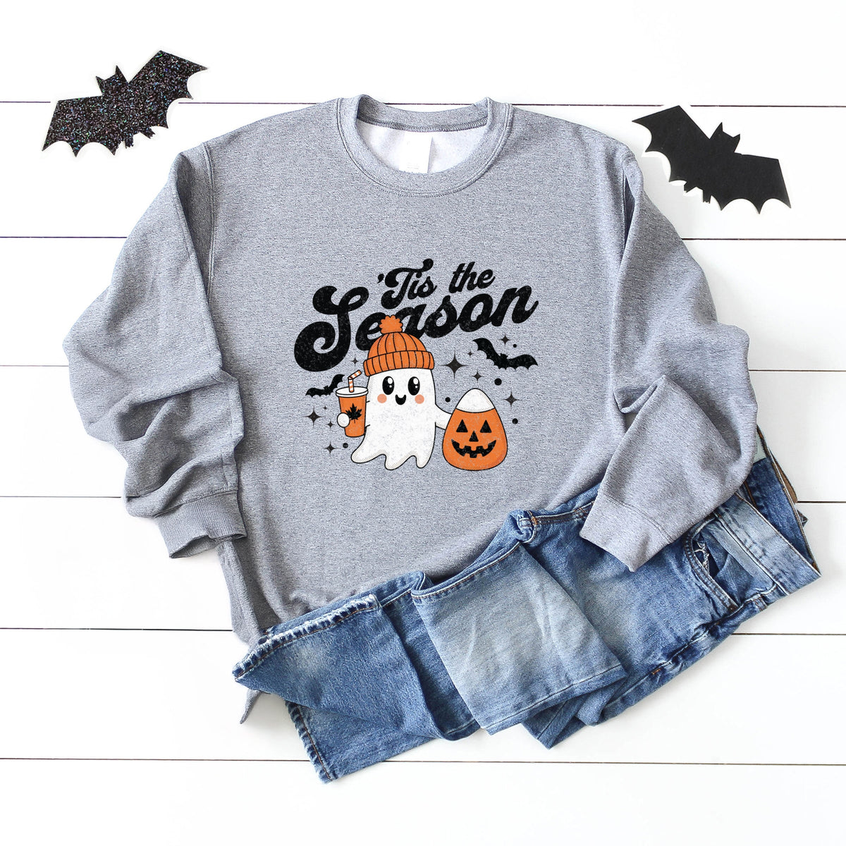 Tis The Season Ghost Retro -  Women's Sweatshirt