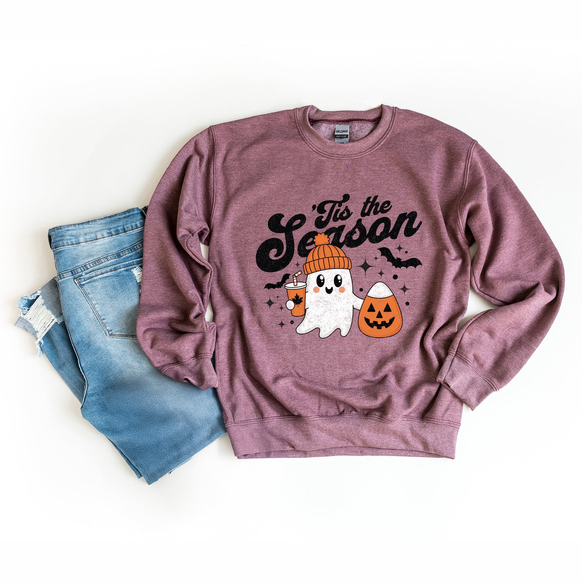 Tis The Season Ghost Retro -  Women's Sweatshirt