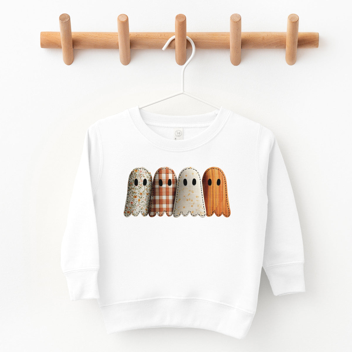Four Ghosts Shadow Quilted Printed - Toddler Graphic Sweatshirt and Youth Graphic Sweatshirt