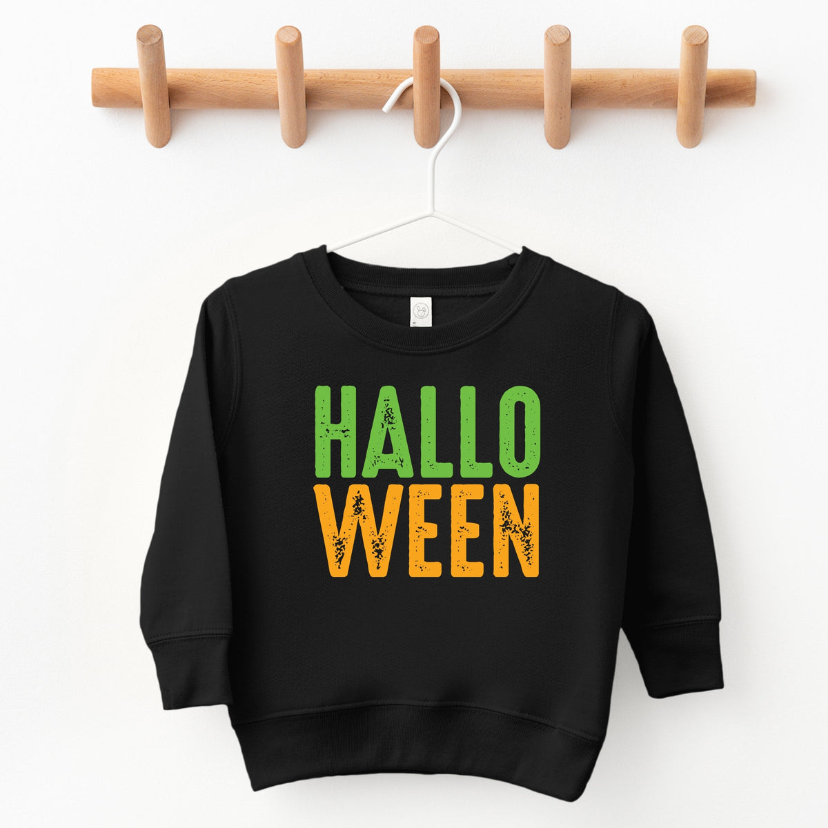 Halloween Bright Distressed - Toddler Graphic Sweatshirt and Youth Graphic Sweatshirt