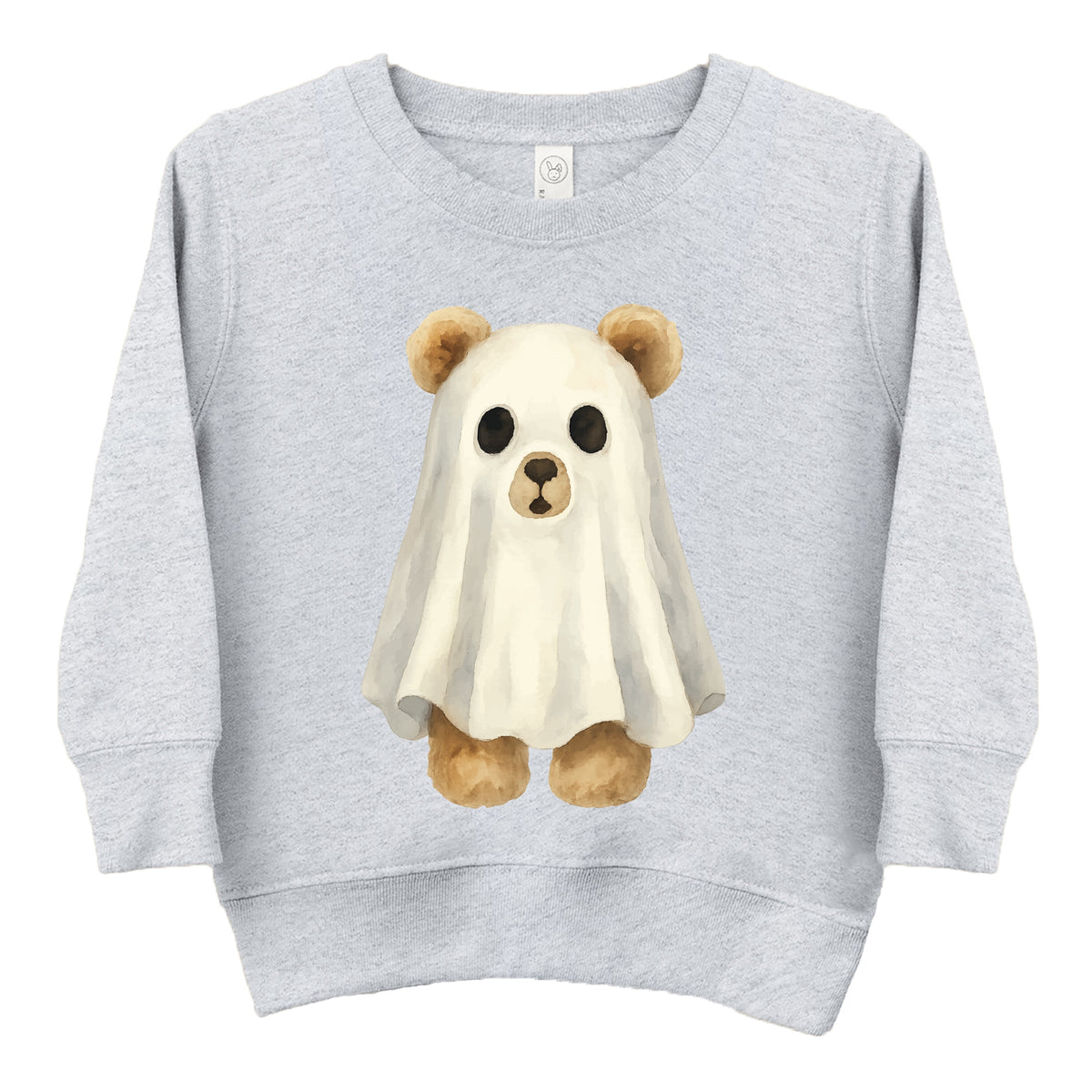 Watercolor Ghost Bear - Kids Toddler Sweatshirt and Kids Youth Sweatshirt