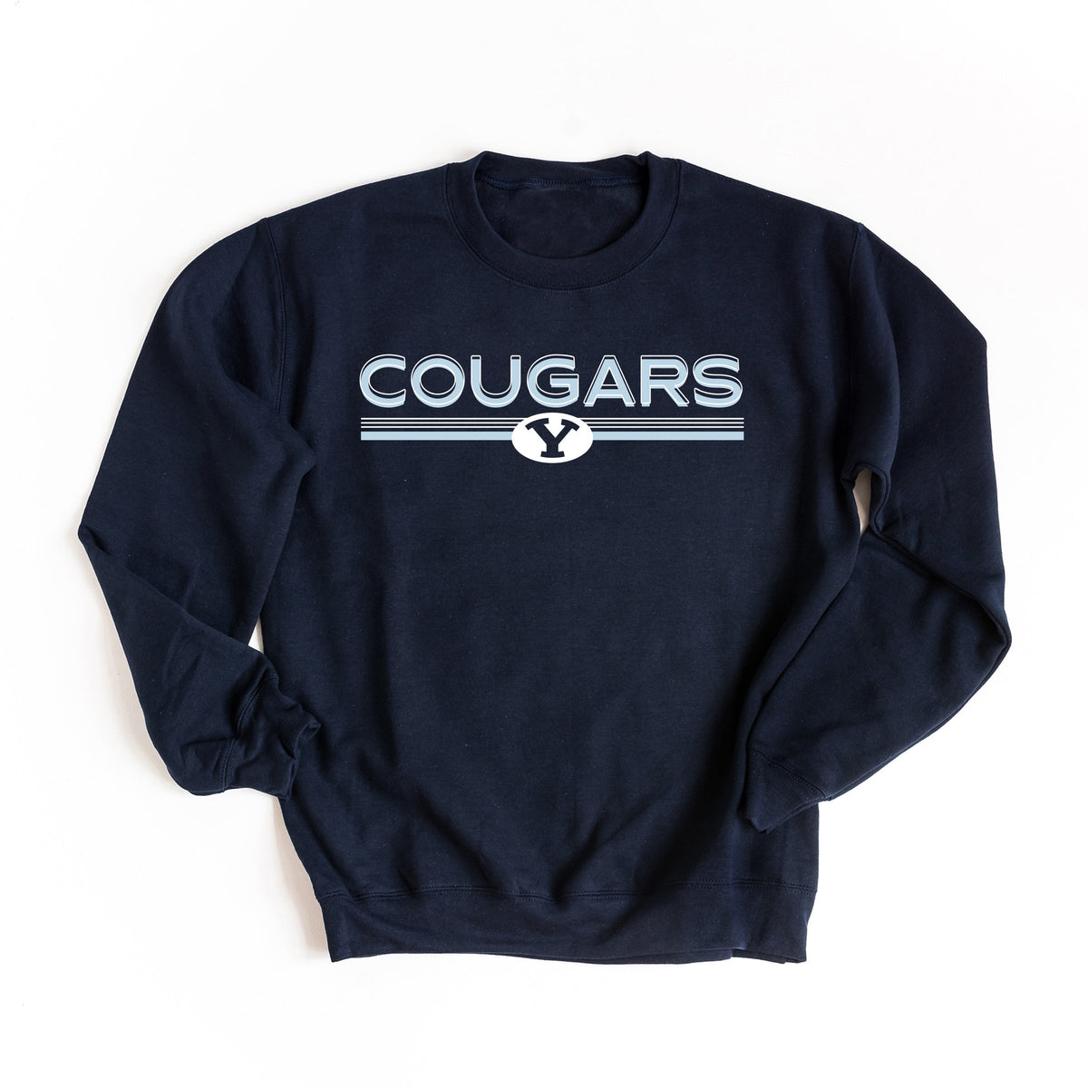 Licensed BYU Cougars Shadowed - Women's Graphic Sweatshirt