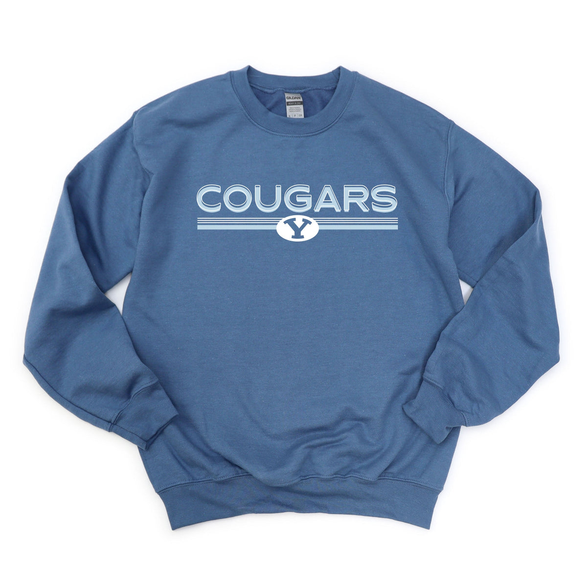 Licensed BYU Cougars Shadowed - Women's Graphic Sweatshirt