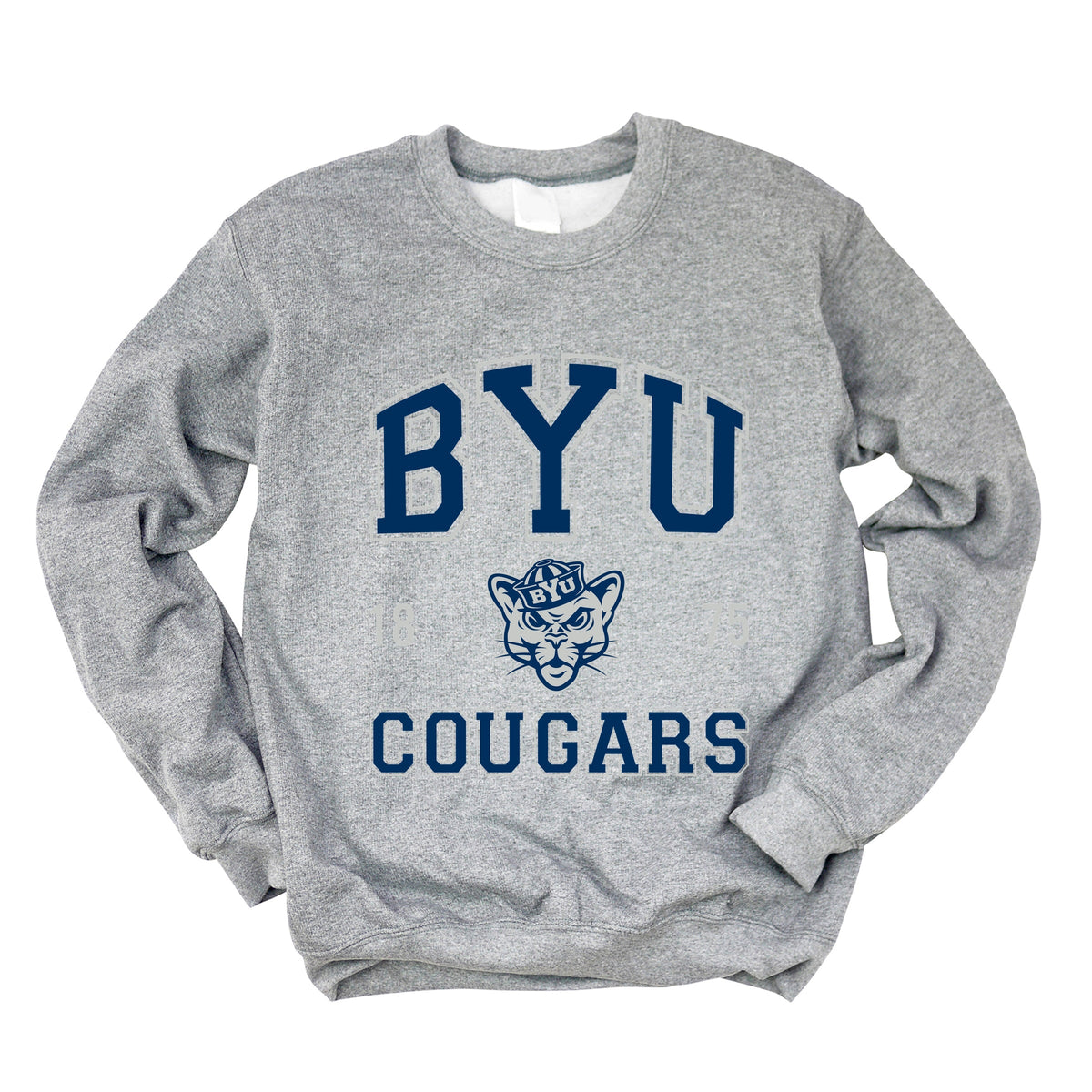 Licensed BYU Cougars Varsity - Women's Graphic Sweatshirt