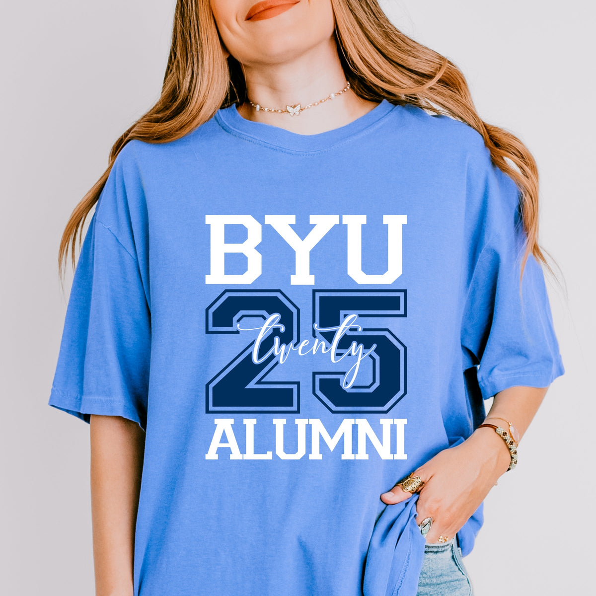 Licensed BYU Alumni 2025 - Women's Garment Dyed Graphic T-Shirt