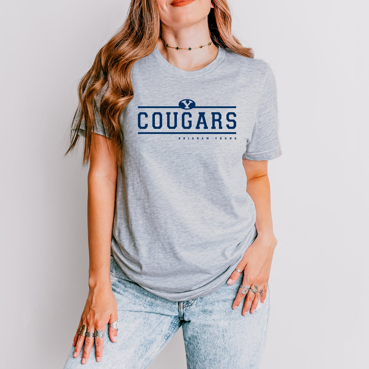 Licensed Cougars Brigham Young - Women's Short Sleeve Graphic T-Shirt