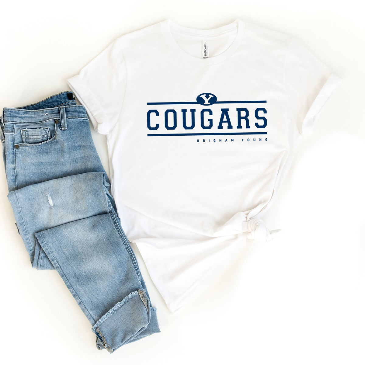 Licensed Cougars Brigham Young - Women's Short Sleeve Graphic T-Shirt