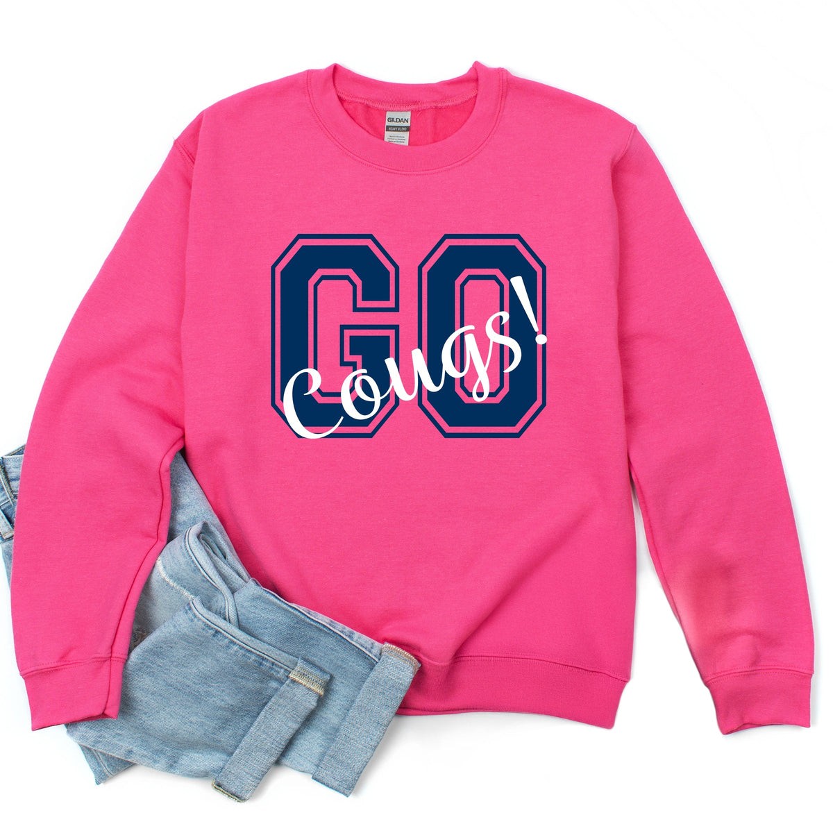 Licensed Go Cougs! - Women's Graphic Sweatshirt