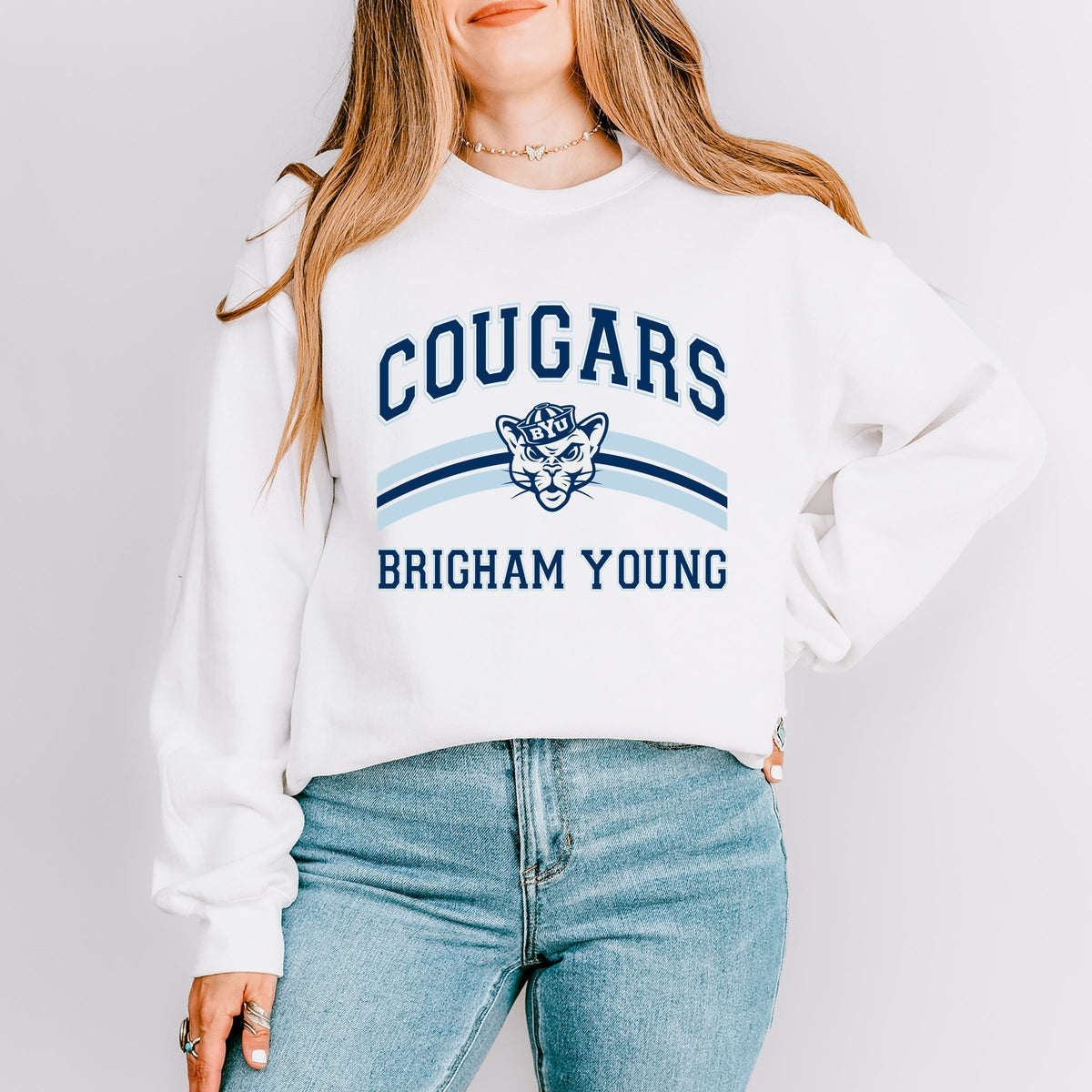 Licensed Cougars Cosmo Arched - Women's Graphic Sweatshirt