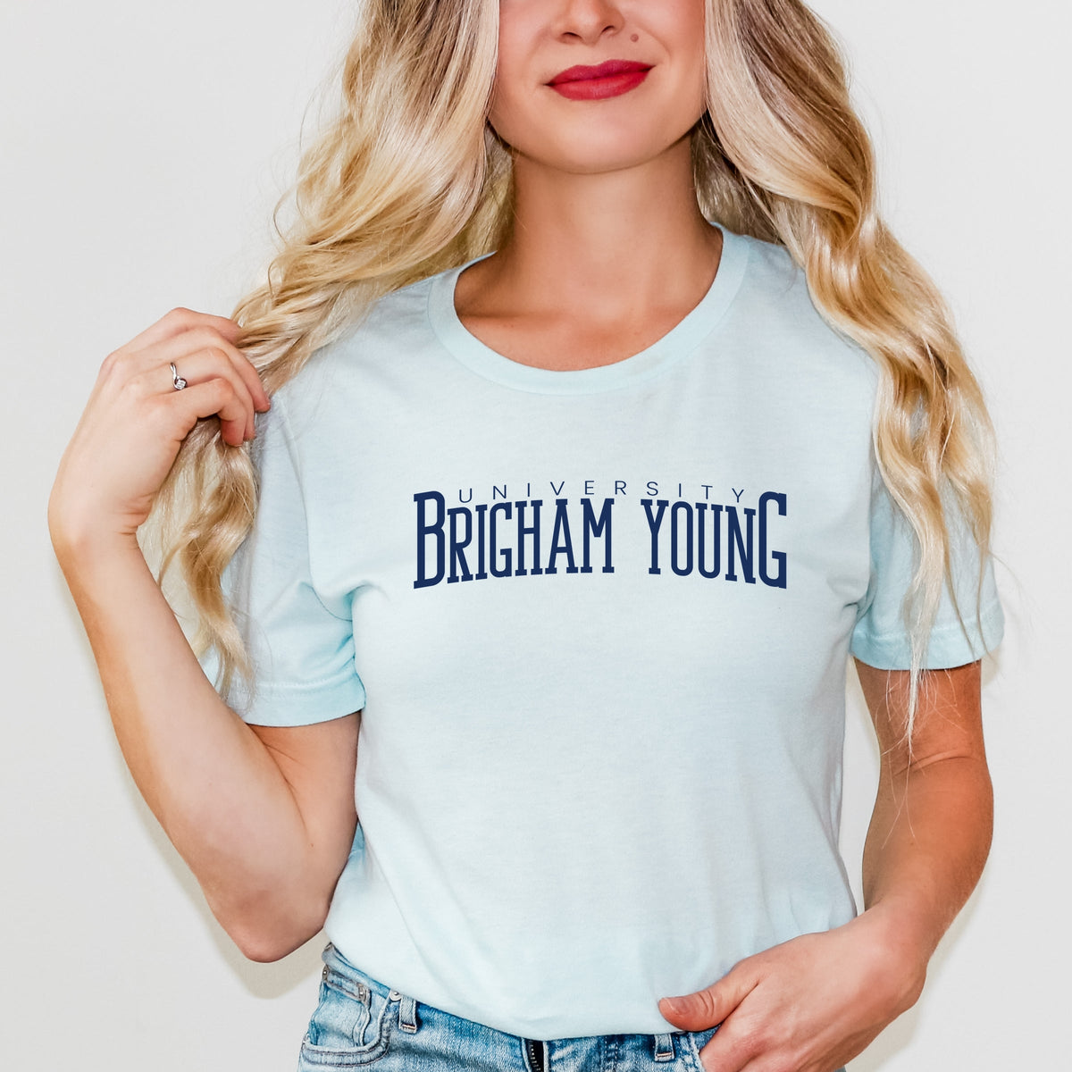 Licensed Brigham Young University Arch - Women's Short Sleeve Graphic T-Shirt