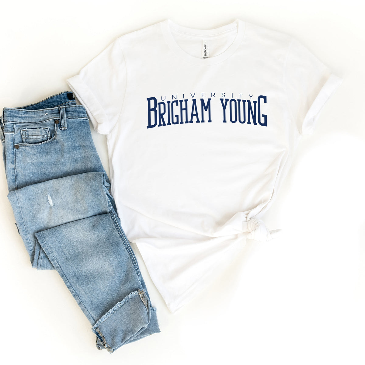 Licensed Brigham Young University Arch - Women's Short Sleeve Graphic T-Shirt