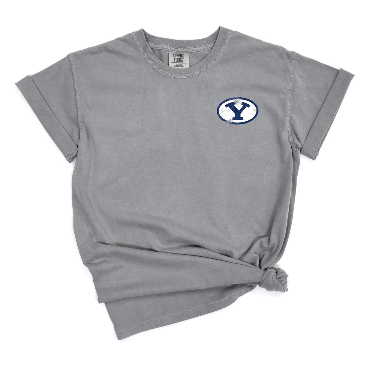 Licensed BYU Y Cougars - Women's Garment Dyed Graphic T-Shirt