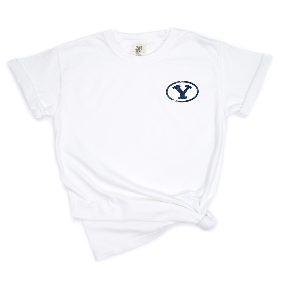 Licensed BYU Y Cougars - Women's Garment Dyed Graphic T-Shirt