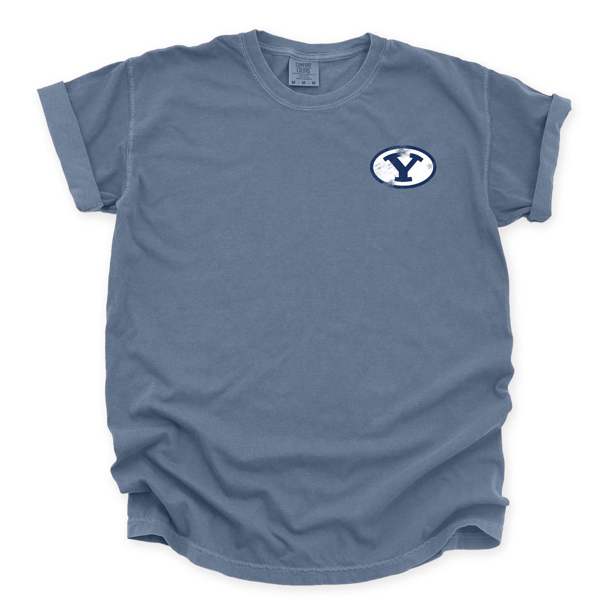 Licensed BYU Y Cougars - Women's Garment Dyed Graphic T-Shirt