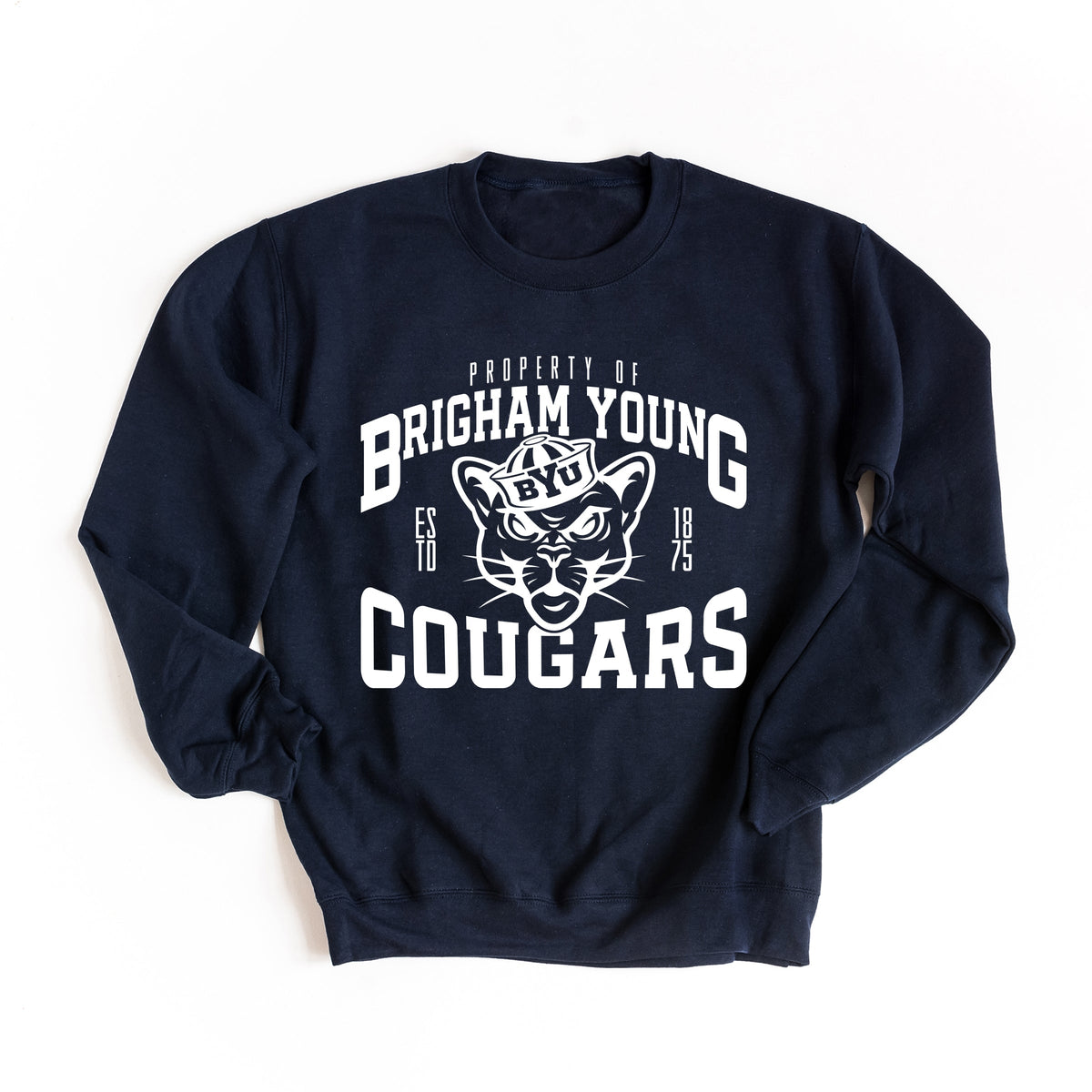 Licensed Property of Brigham Young Cougars - Women's Graphic Sweatshirt