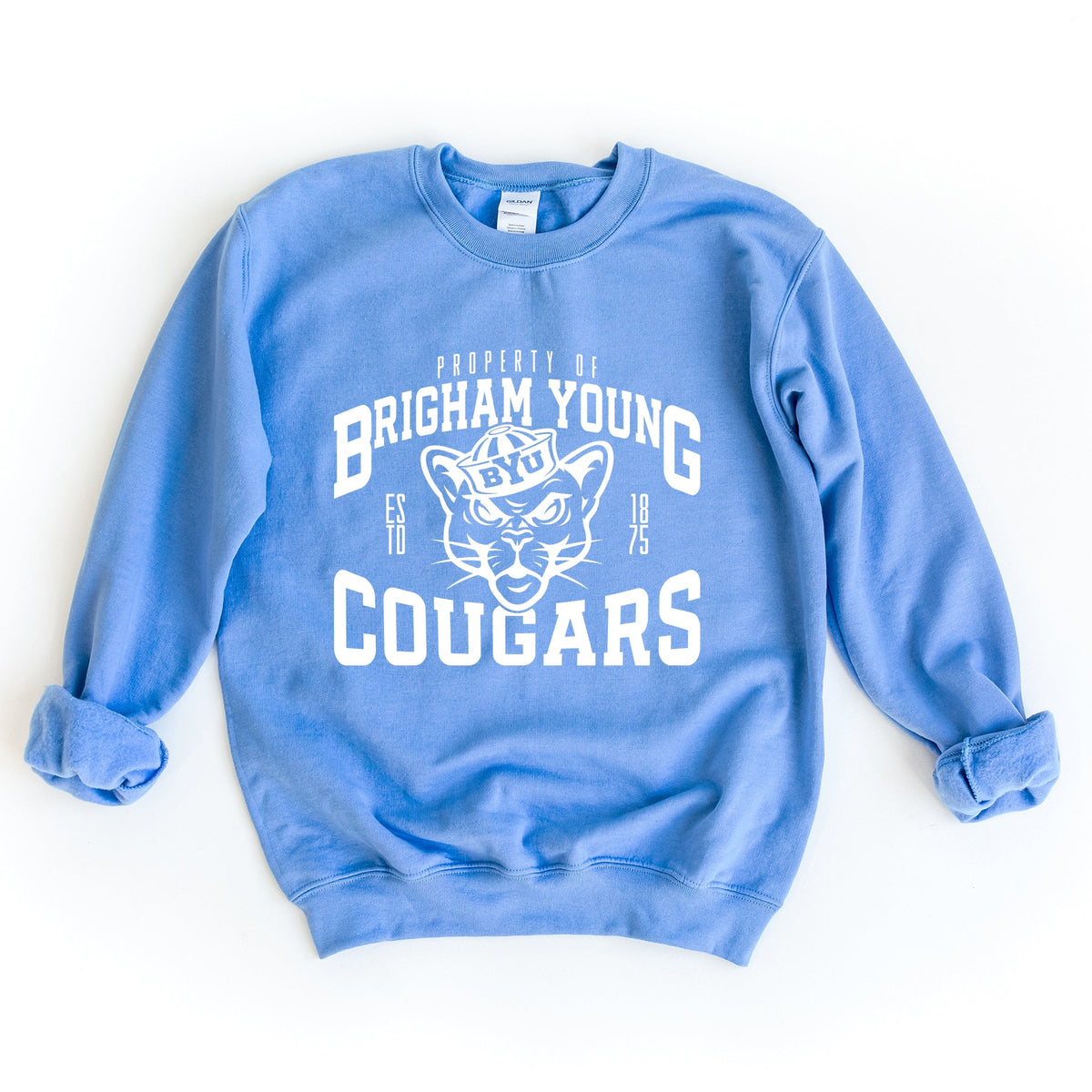 Licensed Property of Brigham Young Cougars - Women's Graphic Sweatshirt
