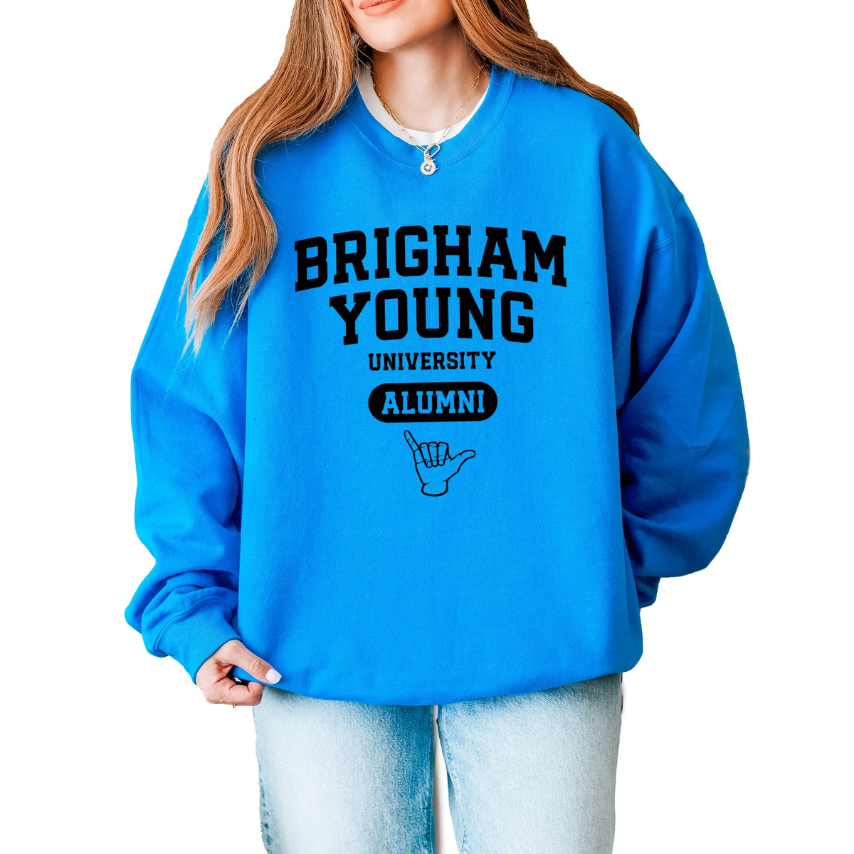 Licensed Brigham Young Alumni - Women's Graphic Sweatshirt