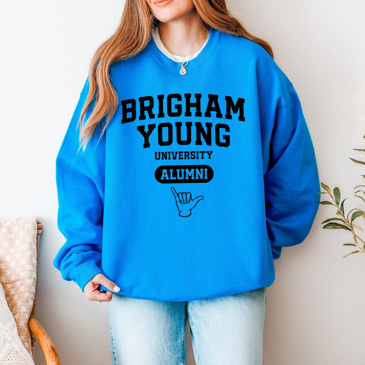Licensed Brigham Young Alumni - Women's Graphic Sweatshirt
