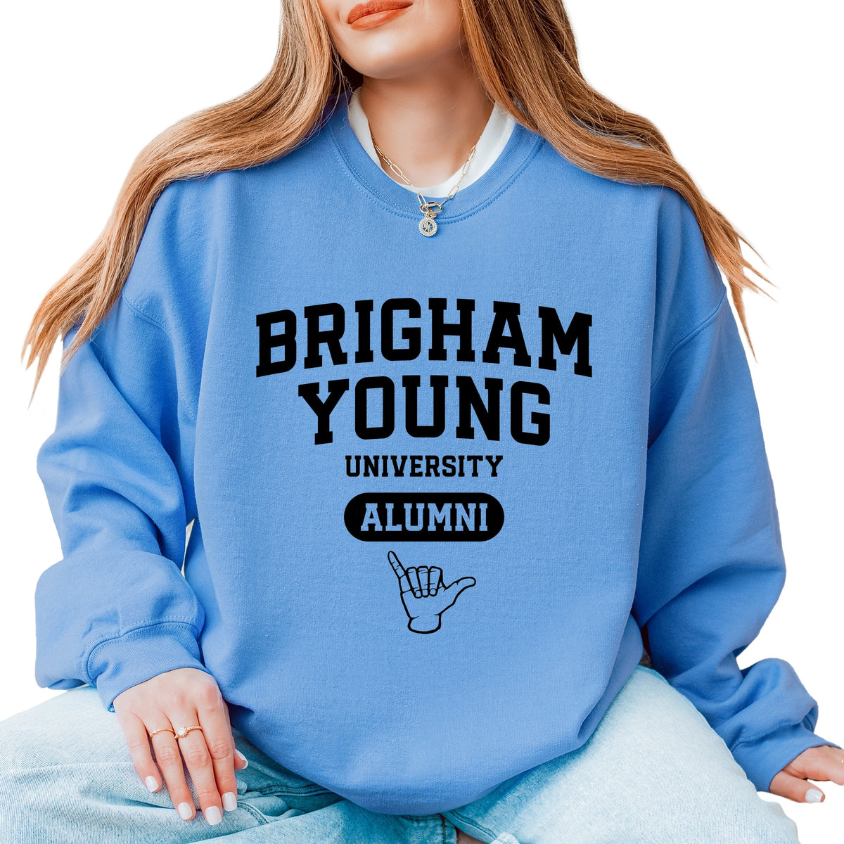 Licensed Brigham Young Alumni - Women's Graphic Sweatshirt