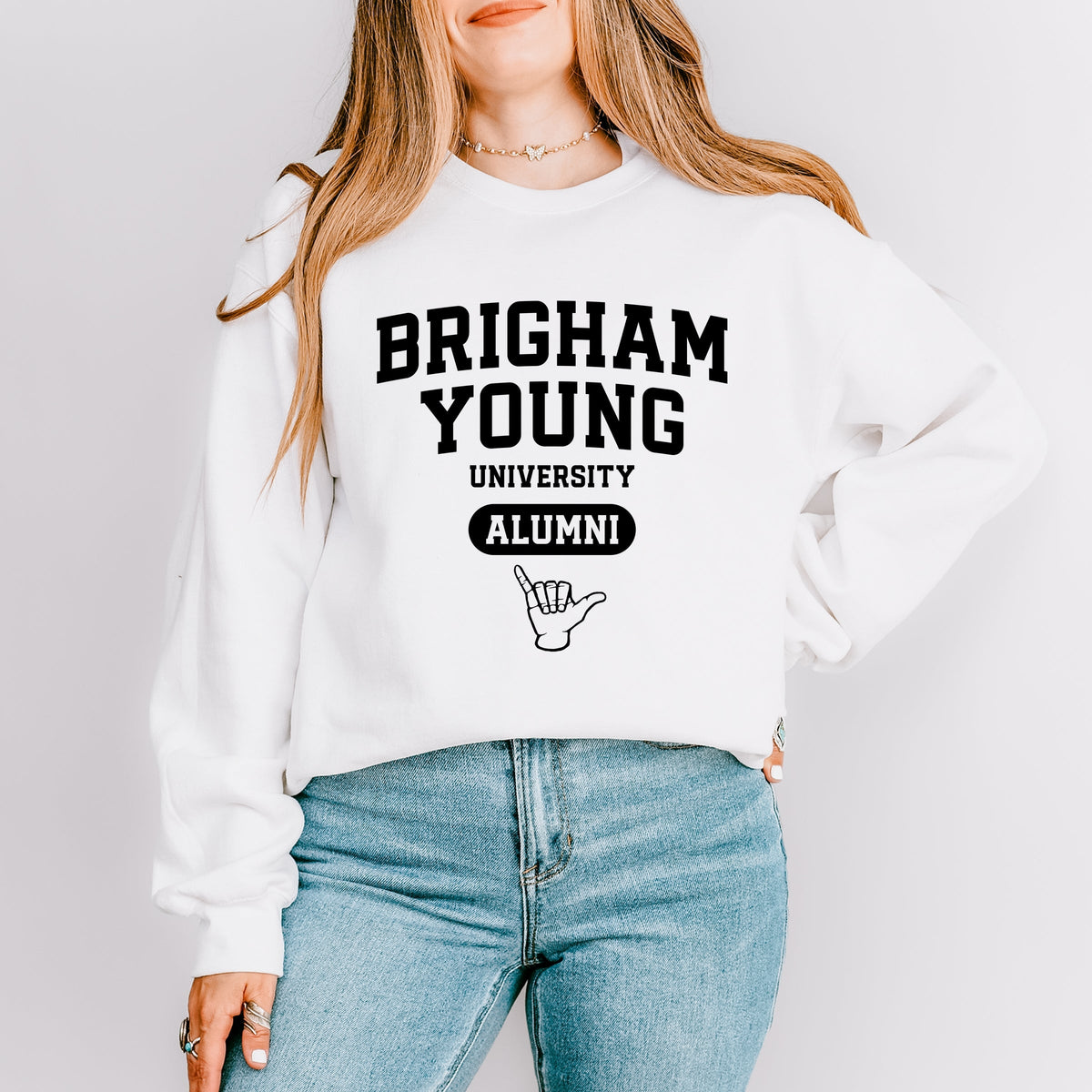 Licensed Brigham Young Alumni - Women's Graphic Sweatshirt
