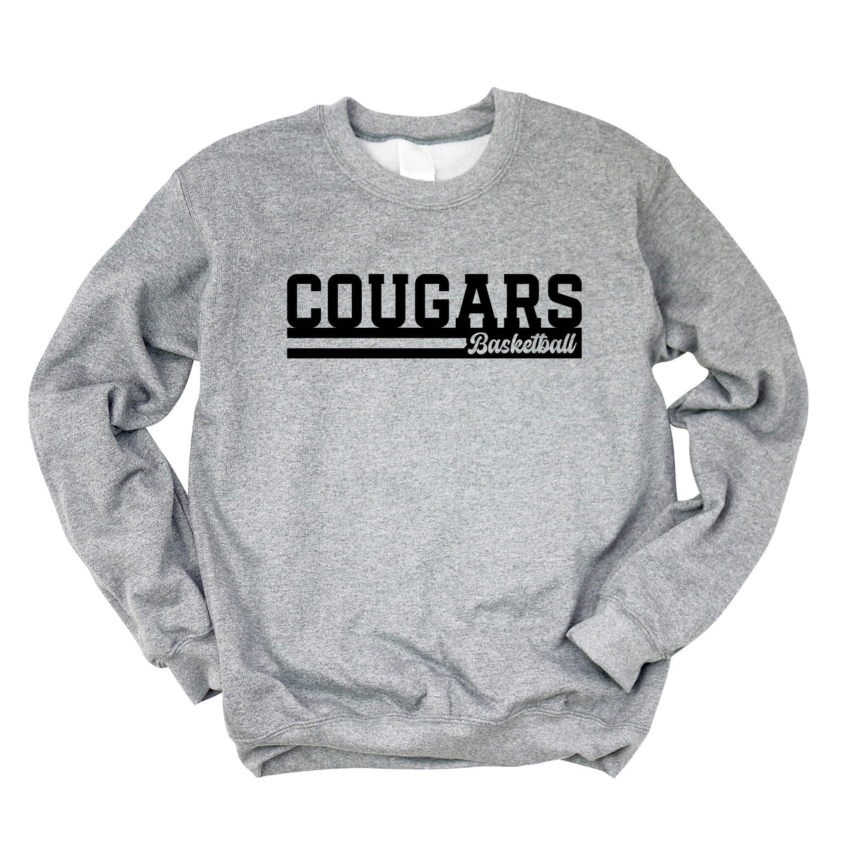 Cougars Basketball Stripes - Women's Graphic Sweatshirt