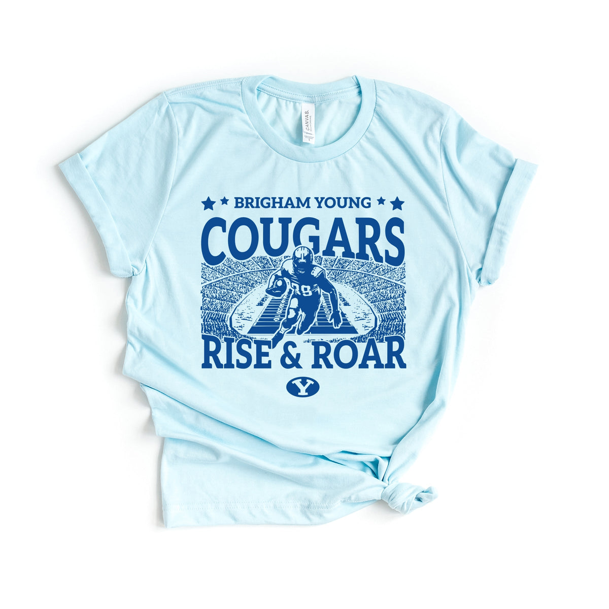 Brigham Young Football Field - Women's Short Sleeve Graphic T-Shirt