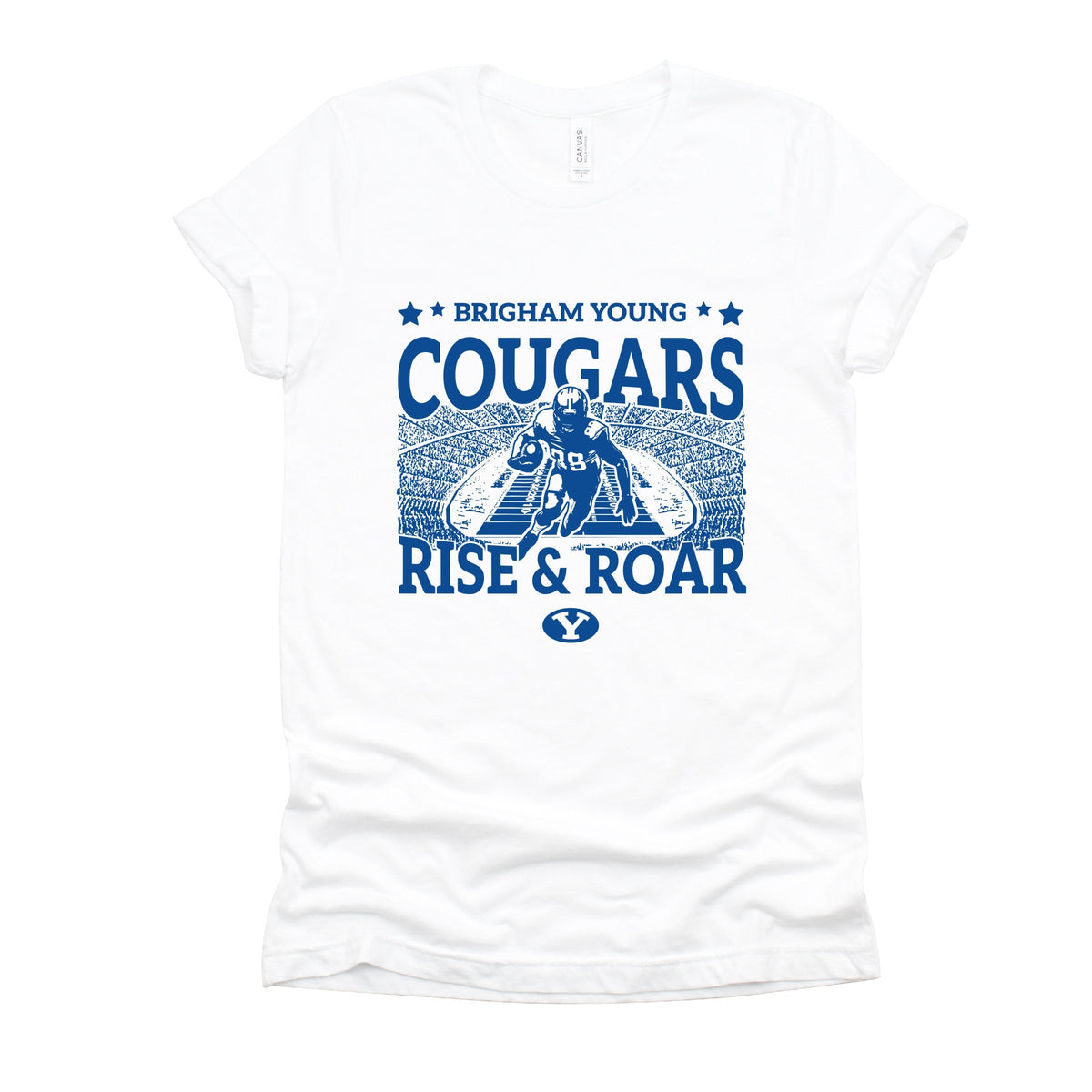 Brigham Young Football Field - Women's Short Sleeve Graphic T-Shirt