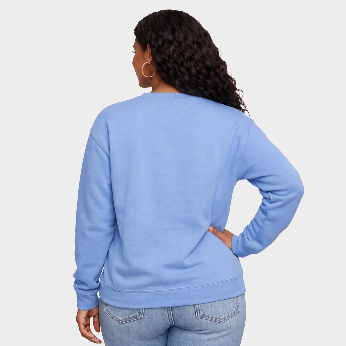 Aggies Grey And White Cursive -  Women's Graphic Sweatshirt
