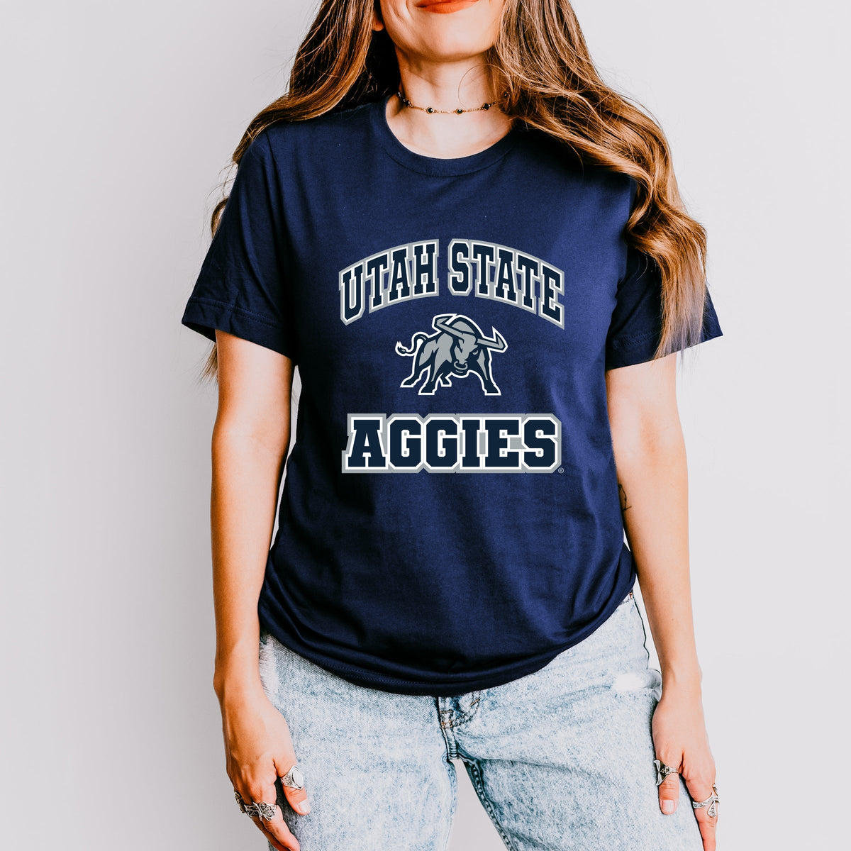 Licensed Utah State Aggies Bull - Women's Short Sleeve Graphic T-Shirt