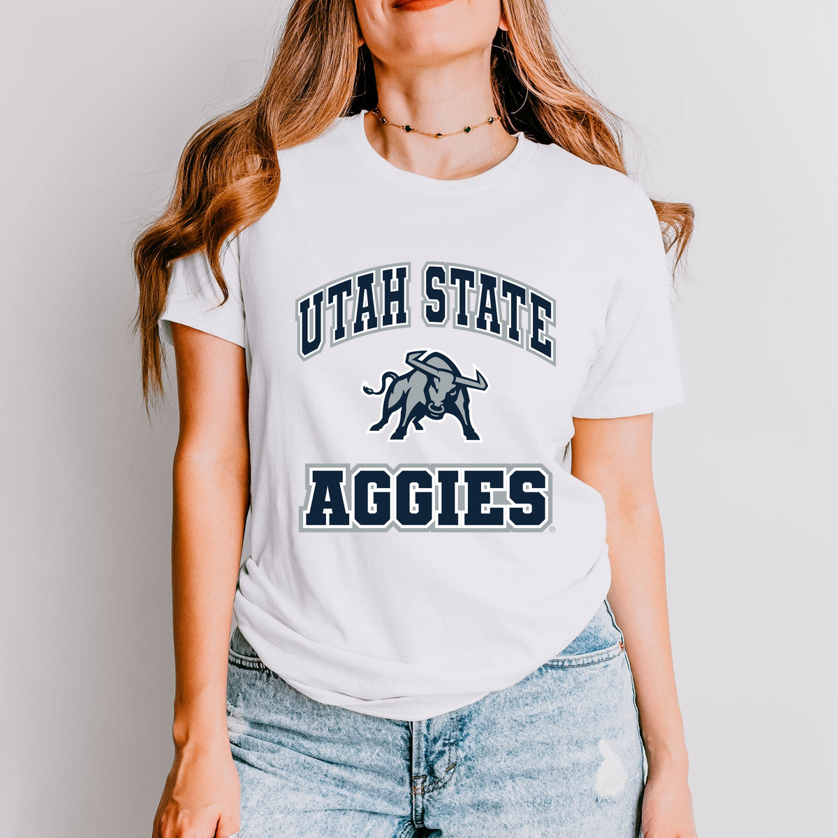 Licensed Utah State Aggies Bull - Women's Short Sleeve Graphic T-Shirt