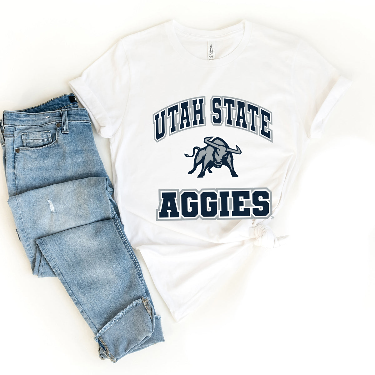 Licensed Utah State Aggies Bull - Women's Short Sleeve Graphic T-Shirt