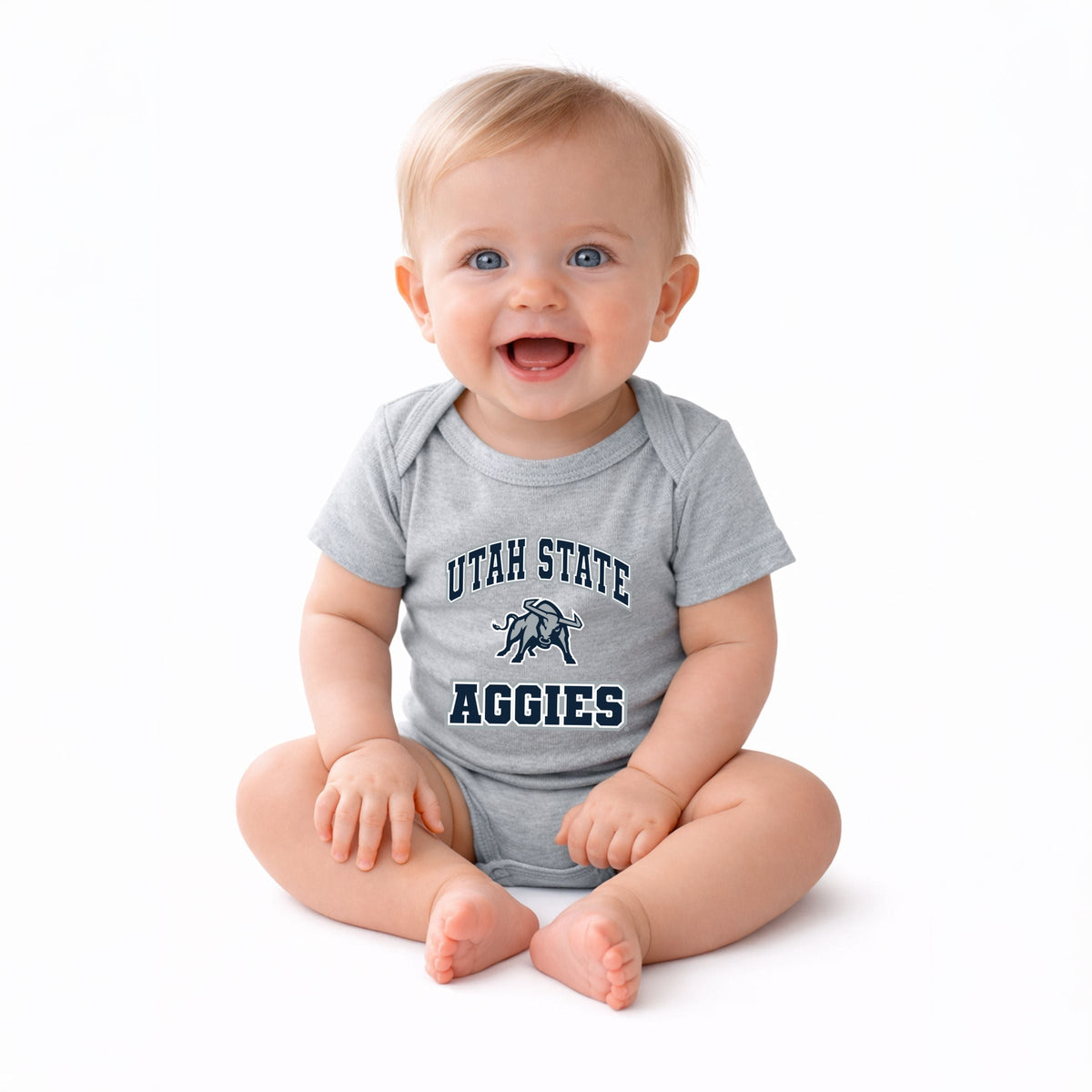 Utah State Aggies Bull - Infant Short Sleeve Graphic Bodysuit
