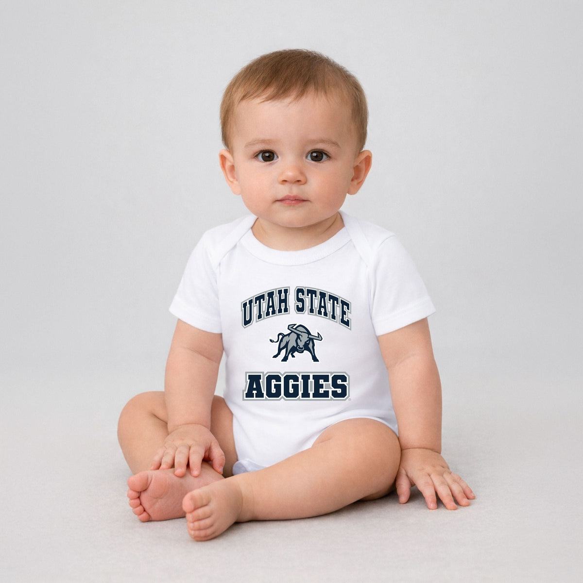 Utah State Aggies Bull - Infant Short Sleeve Graphic Bodysuit