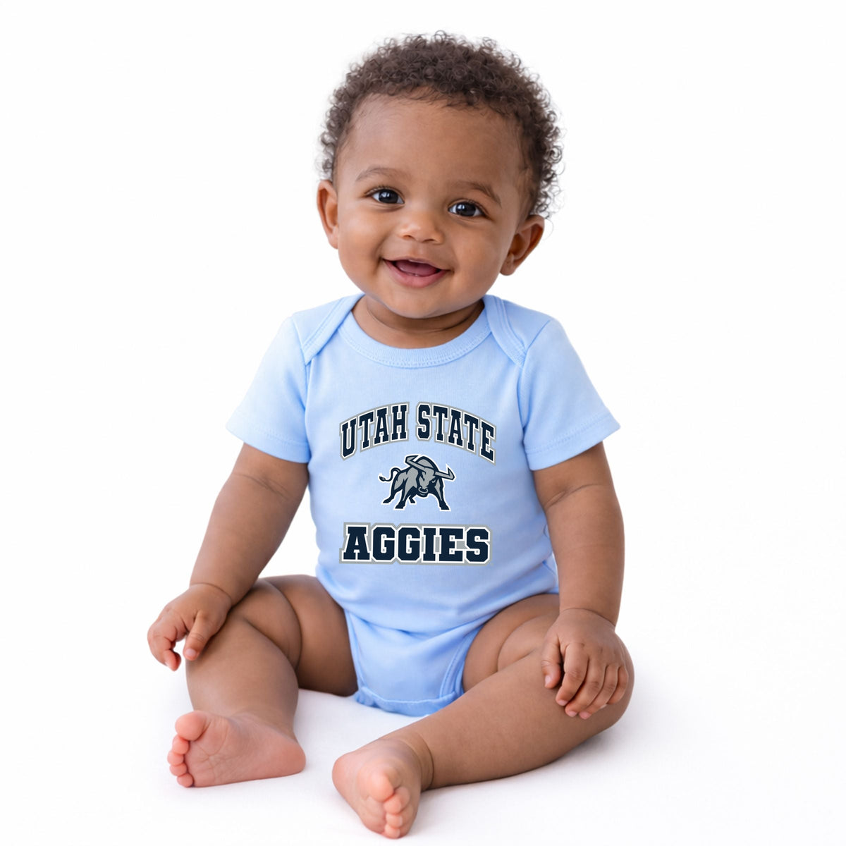 Utah State Aggies Bull - Infant Short Sleeve Graphic Bodysuit