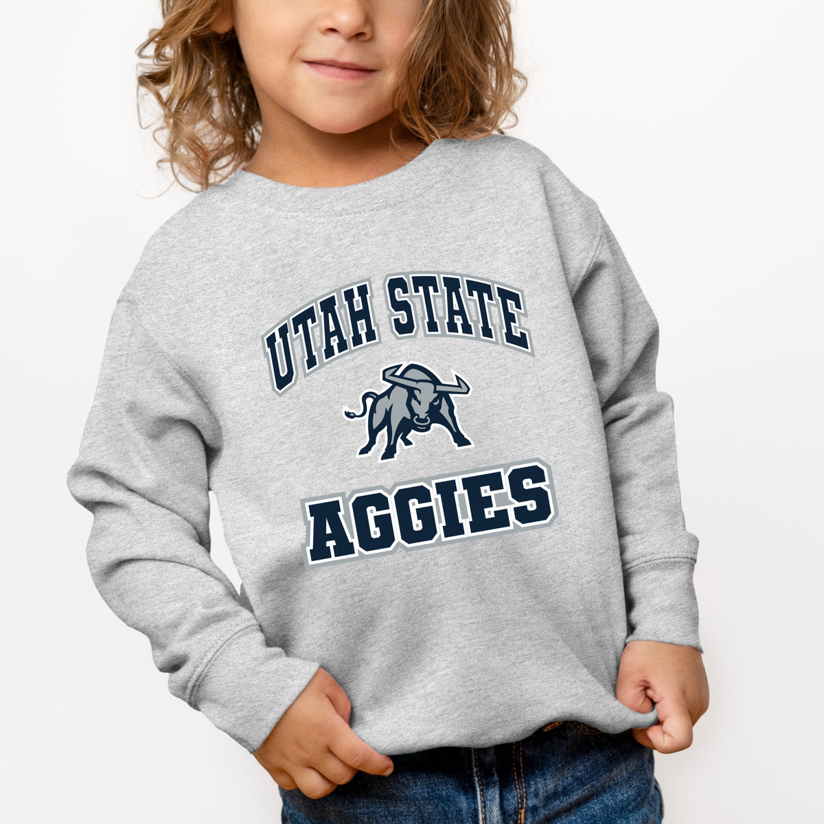 Utah State Aggies Bull - Toddler Graphic Sweatshirt