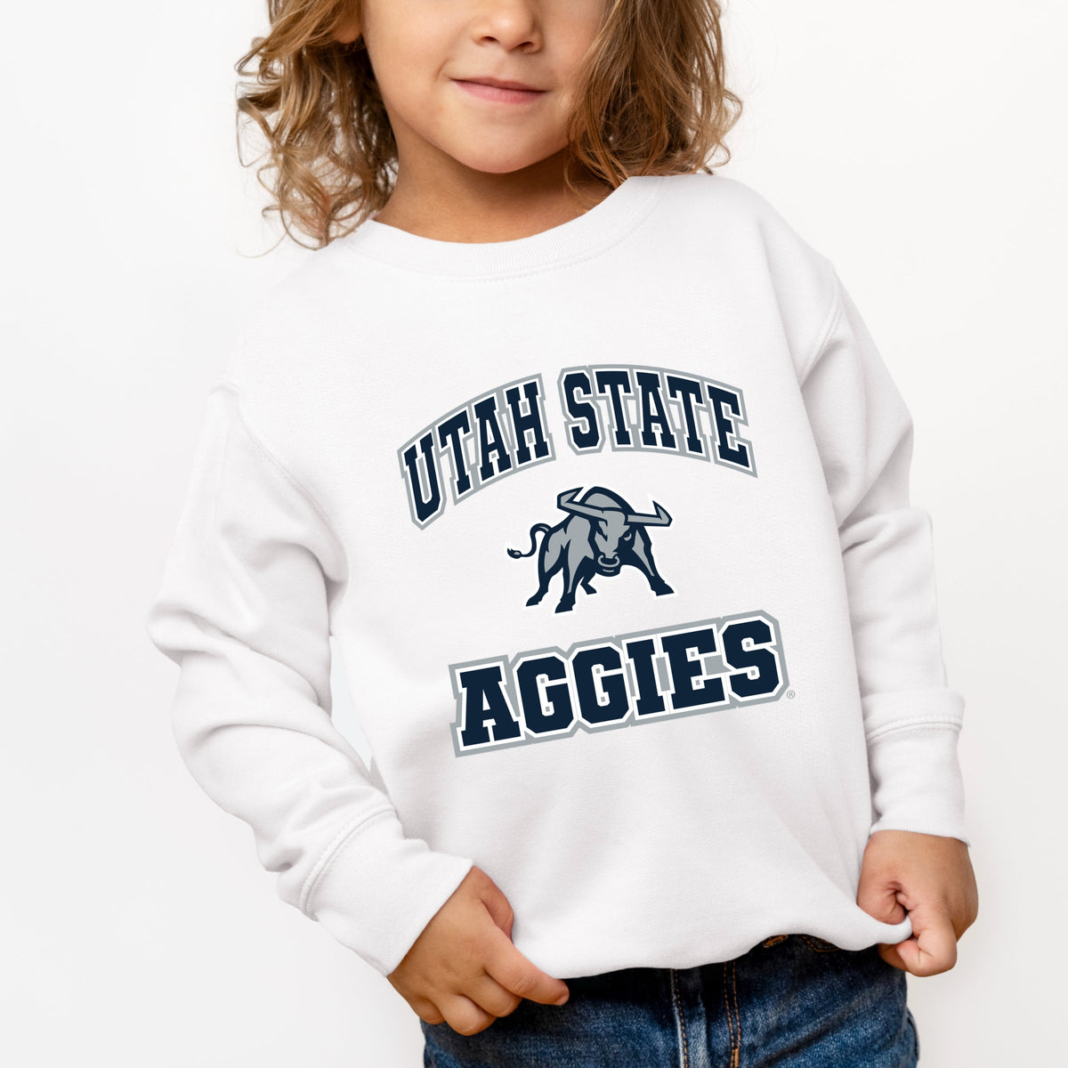 Utah State Aggies Bull - Toddler Graphic Sweatshirt
