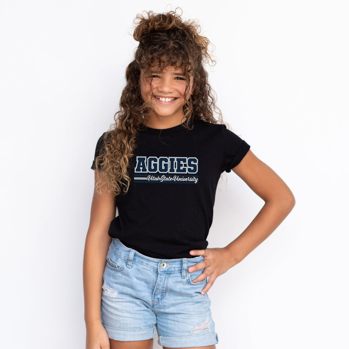 Aggies Utah State University - Youth Short Sleeve Graphic T-Shirt