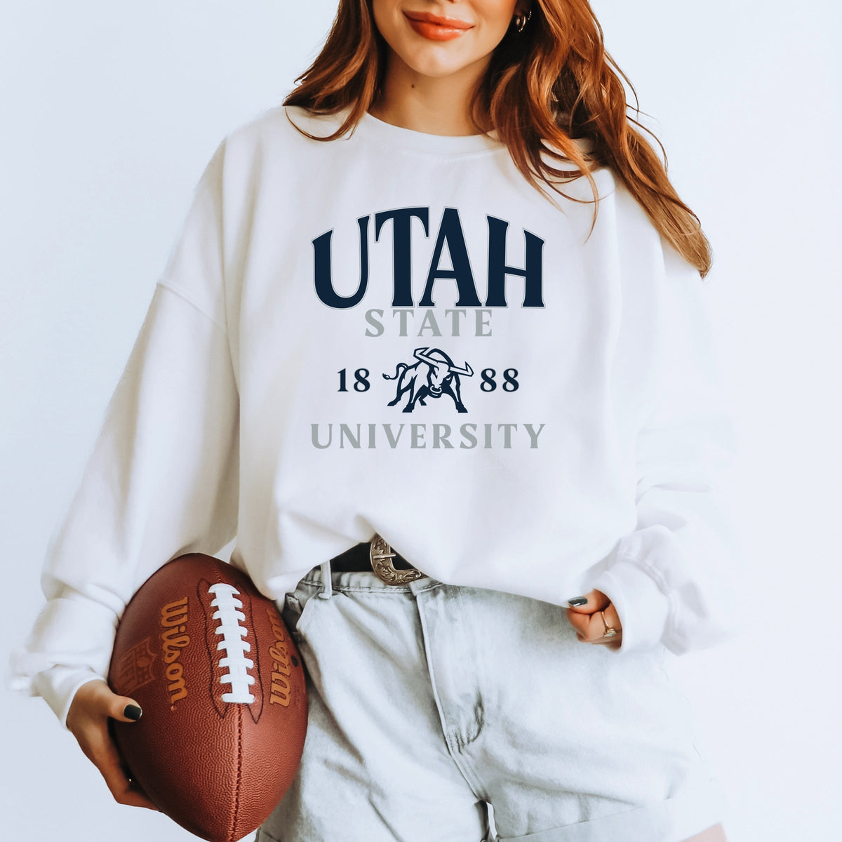 Licensed Utah State 1888 - Women's Graphic Sweatshirt