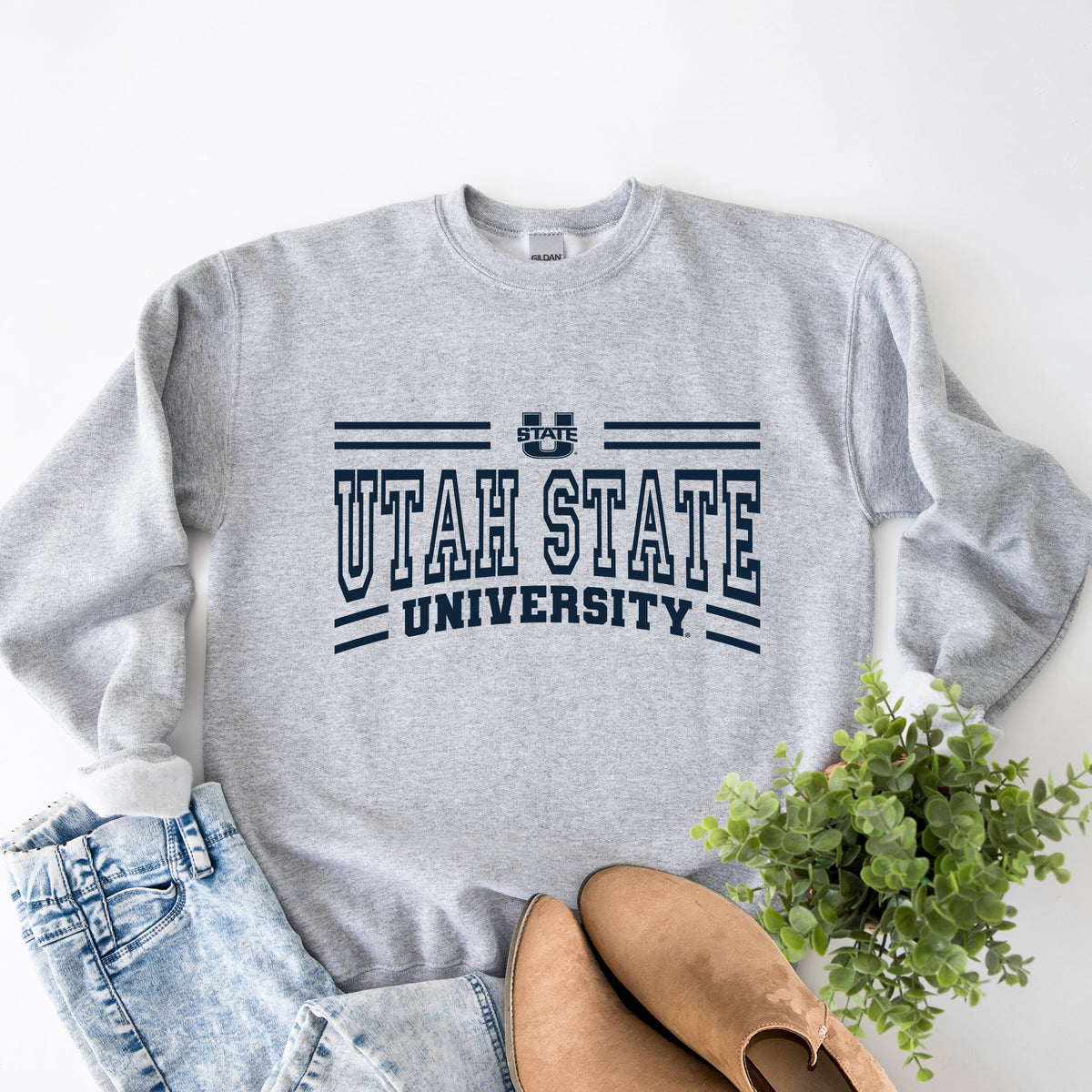 Licensed Utah State University Varsity - Women's Graphic Sweatshirt