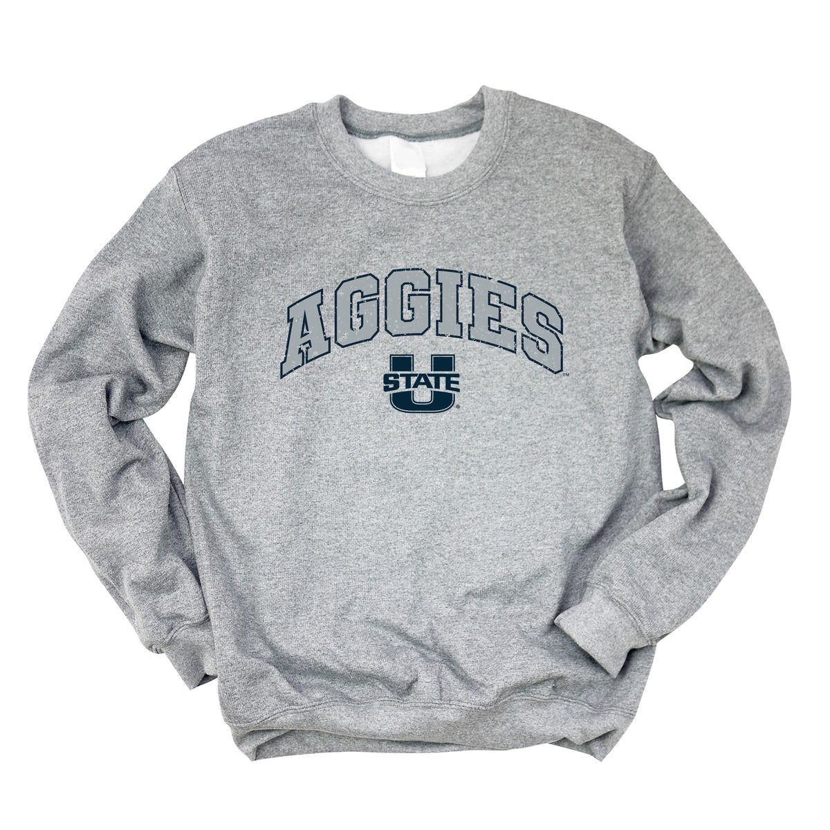 Licensed Aggies Distressed Utah State - Women's Graphic Sweatshirt