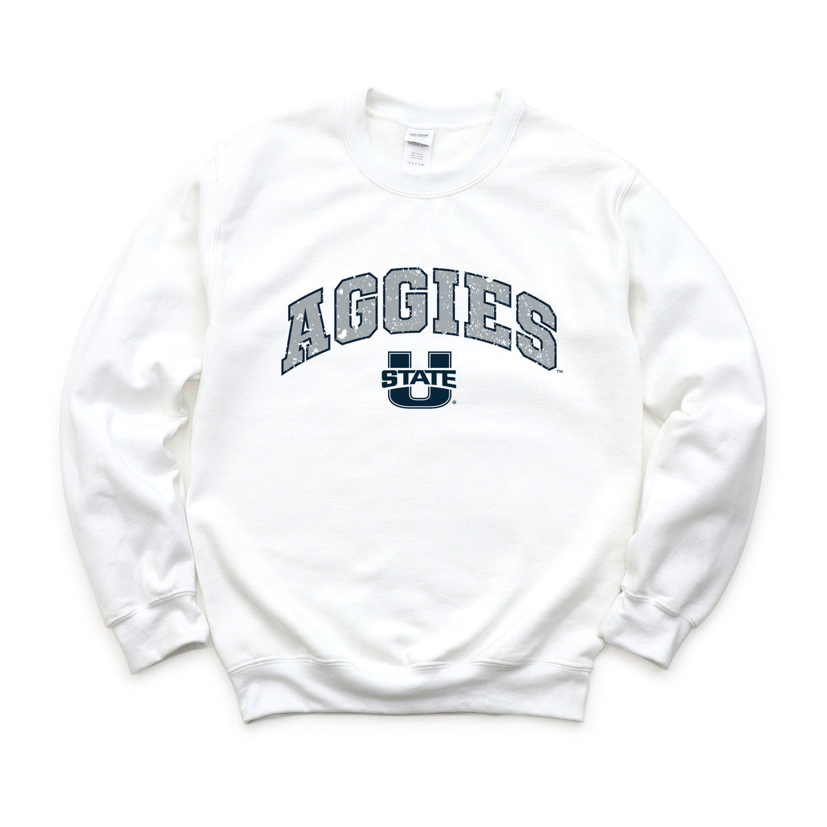 Licensed Aggies Distressed Utah State - Women's Graphic Sweatshirt