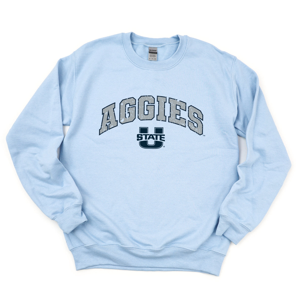 Licensed Aggies Distressed Utah State - Women's Graphic Sweatshirt