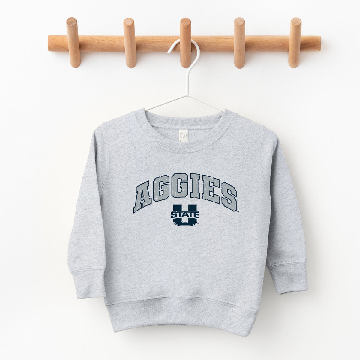 Aggies Distressed Utah State - Toddler Graphic Sweatshirt